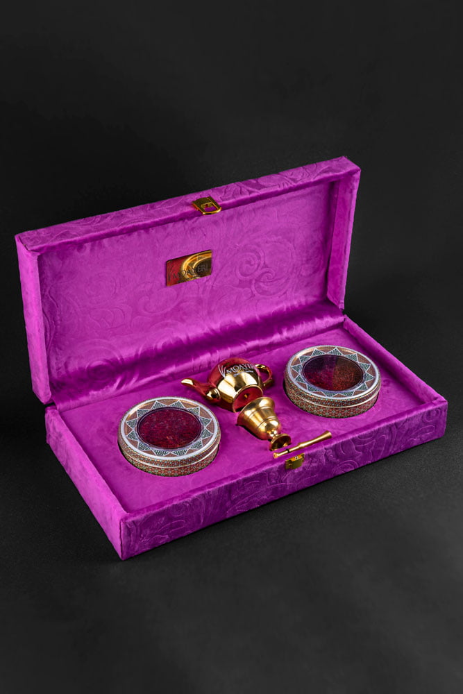 Double Saffron with Pot box