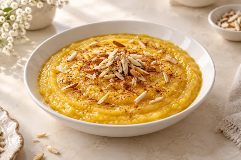 Saffron Kachi with Cardamom and Almonds