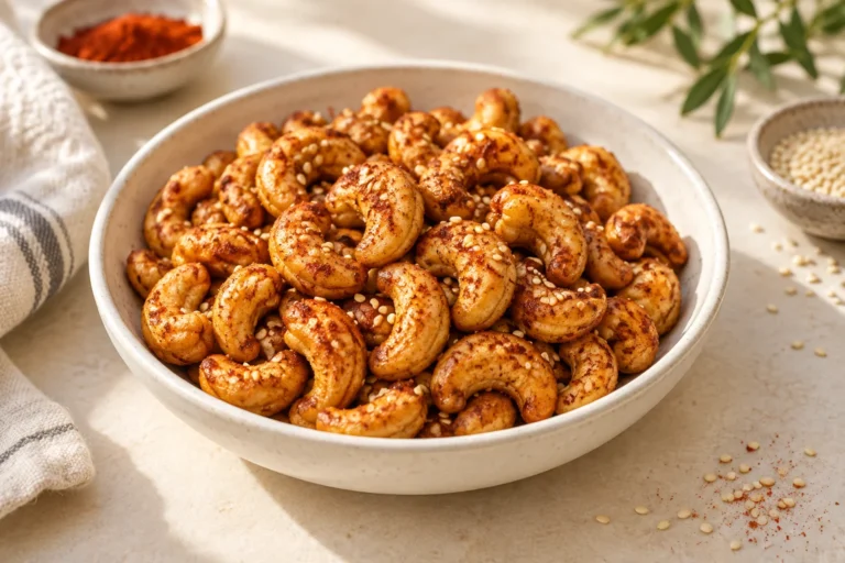 Roasted Cashews Three Ways: Paprika, Zaatar or Honey